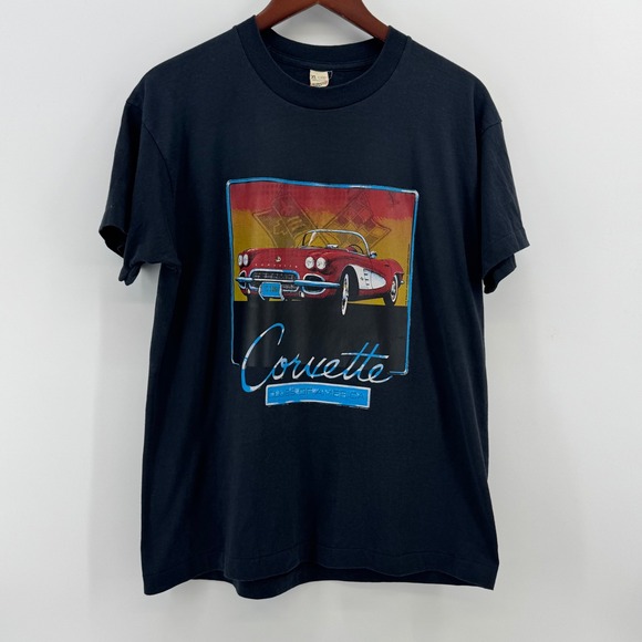 Screen Stars Other - Vintage 1990 Screen Stars Corvette T-Shirt XL Single Stitch Chevrolet Chevy USA
